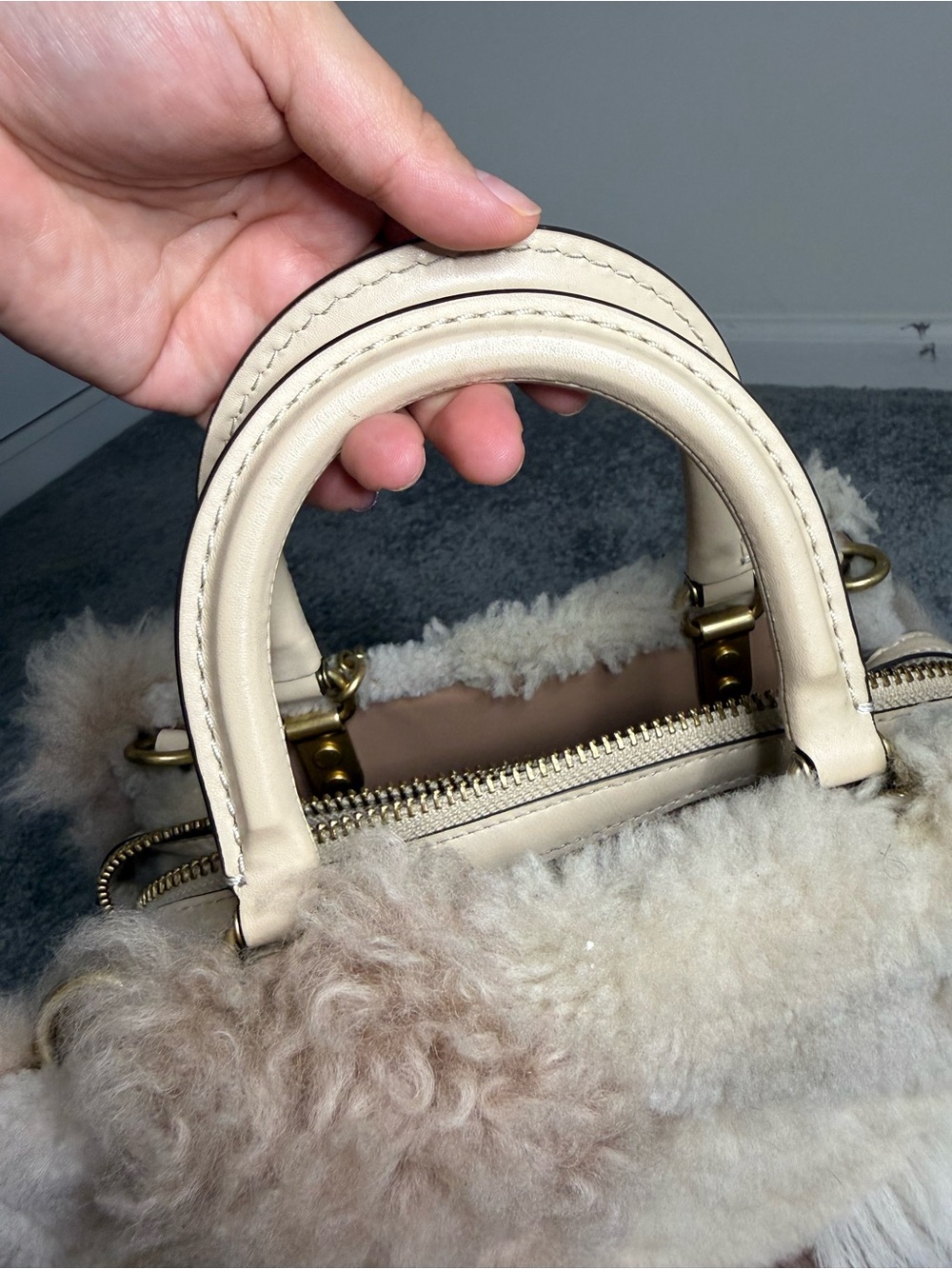 Coach Rogue 25 Shearling Patchwork - Picture 8 of 14
